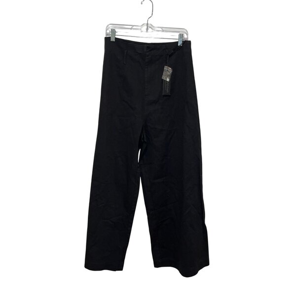 NWT Carmar Los Angeles Black High-Waisted Outdoor Wide-Leg Pants Women's Size 12 - Picture 1 of 12
